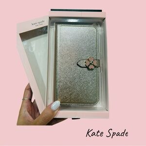 NEW Kate Spade Gold iPhone XR Wallet